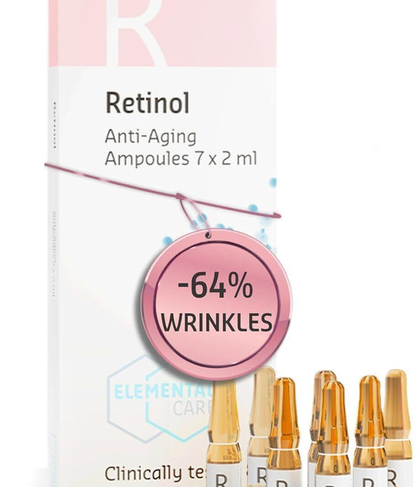 Retinol Serum for Wrinkles - Collagen Booster, Face Lift, 7 Ampoules