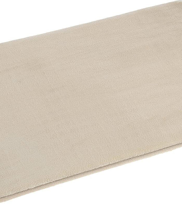 Amazon Basics Memory Foam Bathmat, 46 x 71cm, Solid Beige, Machine Washable