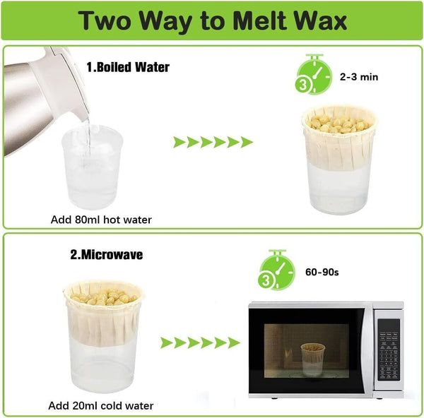 Nose Wax Kit for Men & Women  100g Wax, 20 Safe Tips, 10 Applicators & Stencils