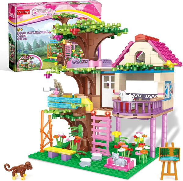 VINTOP STEM Building Toys, Tree House Set, 540pcs, Creative Construction Kit