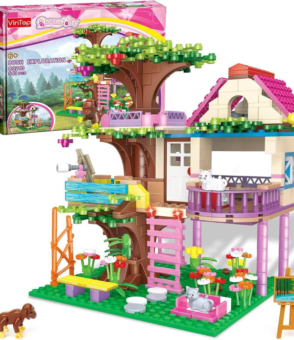 VINTOP STEM Building Toys, Tree House Set, 540pcs, Creative Construction Kit