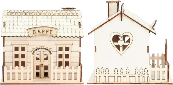 Wooden House Money Saving Box, Kids Farmhouse Money Bank for Savings