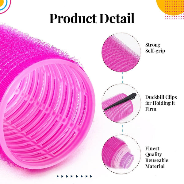 FROZZKY 37-Piece Hair Rollers Set for Long Hair, Curlers, Clips & Combs