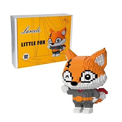 Larcele Micro Building Blocks Little Fox 1384 Pieces DIY Mini 3D KLJM-07