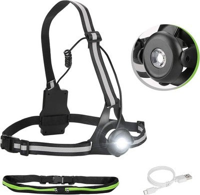 Rechargeable Waterproof Running Light 500Lm Sports Light With 3 Modes