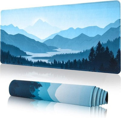 Mouse Pad XL 800 X 300 X 3 mm Extended Non Slip Rubber Base Stitched Edges