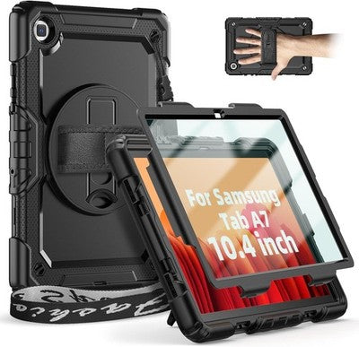 Timecity Case for Galaxy Tab A7 10.4 2020/22 SM-T500/T505/T507/T509 Black