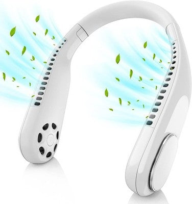 Portable Neck Fan 4000Mah Rechargeable - Bladeless, 3 Speeds, Unisex