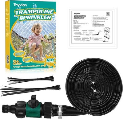 Toyvian Trampoline Sprinkler For Kids, Outdoor Water Toys & Games Yard Sprinkler