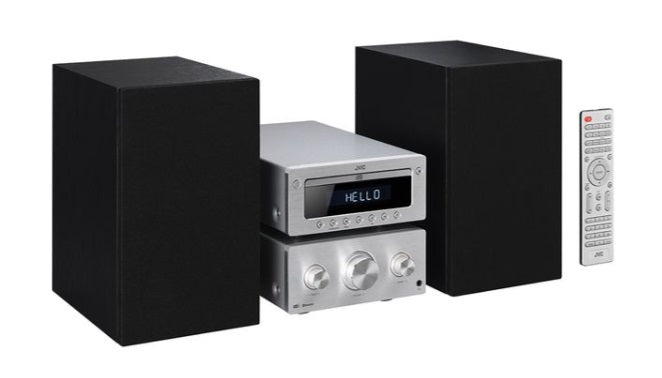 JVC UX-D752 Wireless Traditional Hi-Fi System - Silver & Black