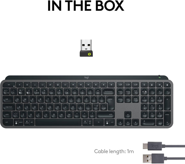 LOGITECH MX Keys S Wireless Keyboard - Graphite - UK layout