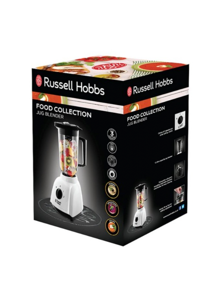 Russell Hobbs 400W 1.5L Food Collection Jug Blender - White (24610) - OPEN BOX