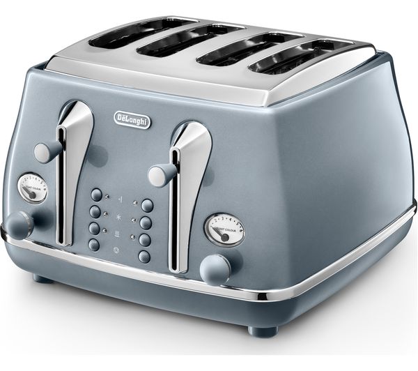 Icona Metallics CTOT4003.AZ 4-Slice Toaster - Blue