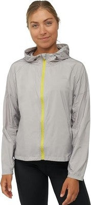 DANISH ENDURANCE Women Windbreaker Jacket Reflective Windproof Silver Grey M