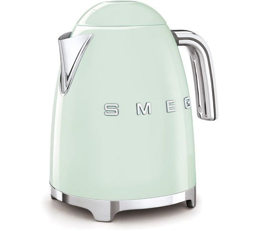 Smeg KLF03PGUK Jug Kettle Pastel Green Retro Style Cordless Kitchen Kettle