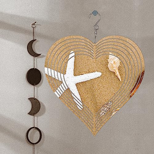 Savita Sublimation Wind Spinner Blanks 4 Pcs Heart 8 in Metal 3D Garden - view 7