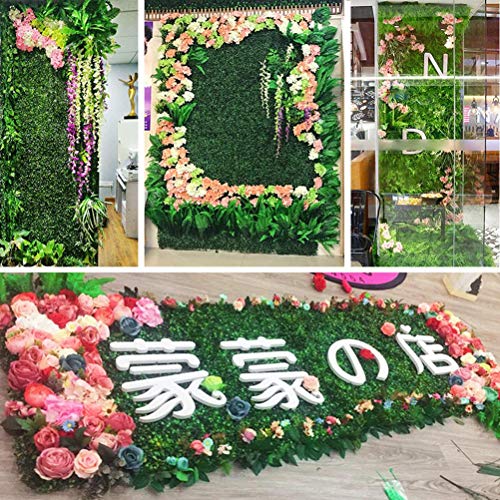 Artificial Hedge Panels 40 x 60cm Faux Ivy Leaf Roll Privacy Screening Green - view 6
