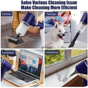 TENGWUDZ Cordless Handheld Vacuum, 6000PA Suction