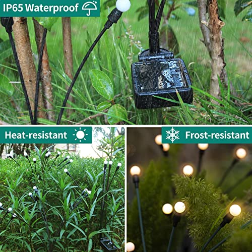 Durpar Solar Firefly Garden Lights 2 Modes Waterproof Swaying Warm White - view 5