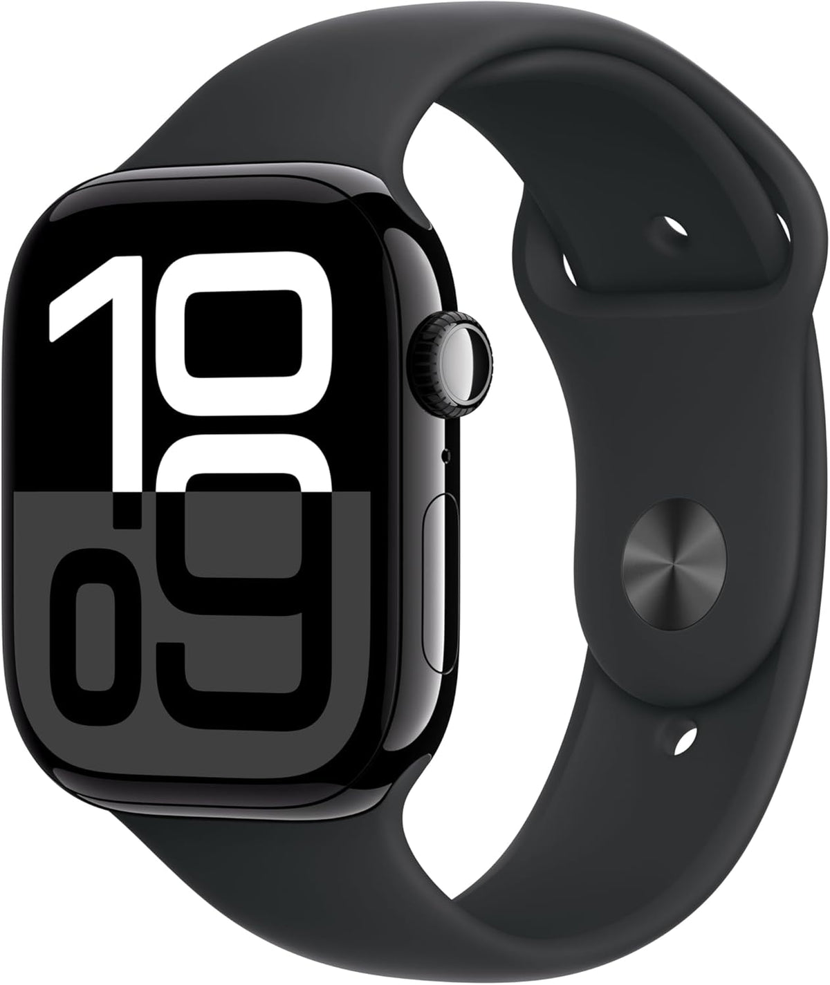 Apple Watch Series 10 (GPS + LTE, 46mm) Jet Black Aluminium + Black Sport Band - view 1
