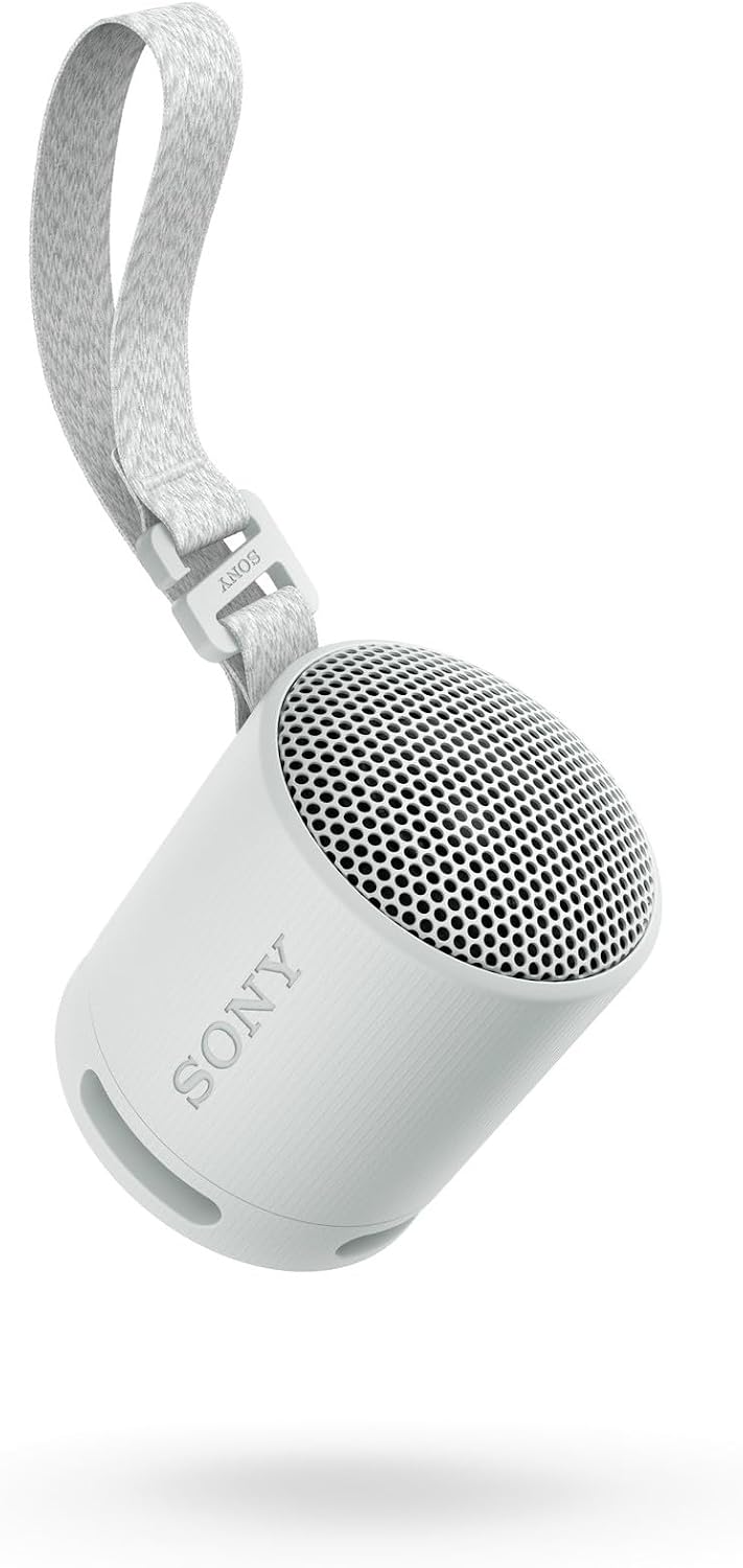 Sony SRS-XB100 Portable Bluetooth Speaker, Light Grey