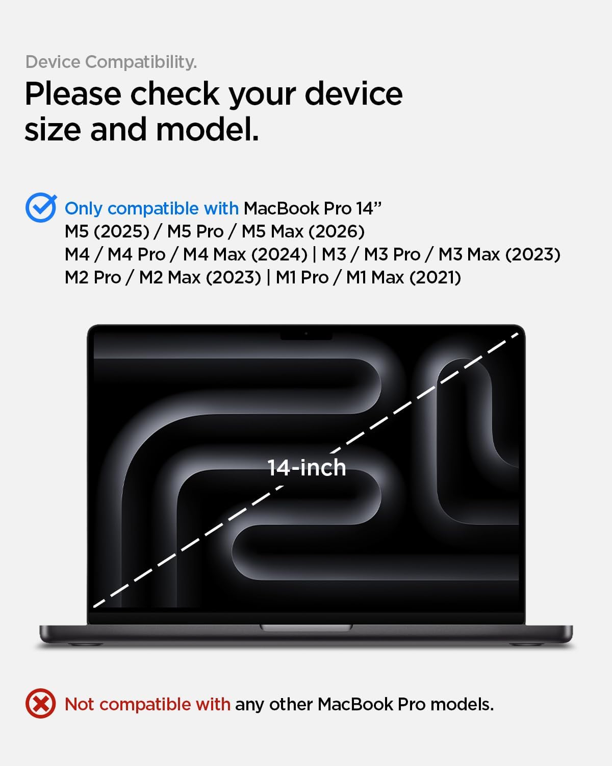 Spigen GlasTR Slim Screen Protector for MacBook Pro 14-inch