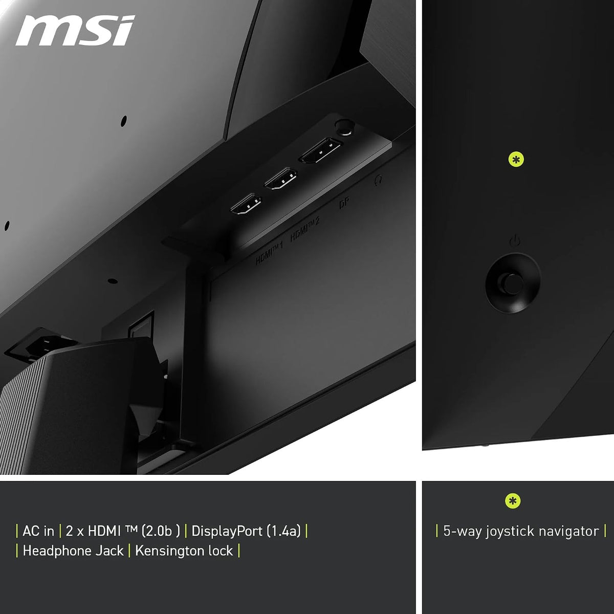 MSI MAG 255XF 24.5" Full HD 1080p Rapid IPS PC Gaming Monitor Screen - Black 7