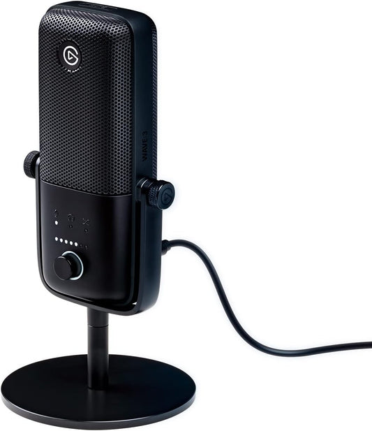 Elgato Wave:3 USB Condenser Microphone for Streaming, Podcast, Gaming, Mac & PC