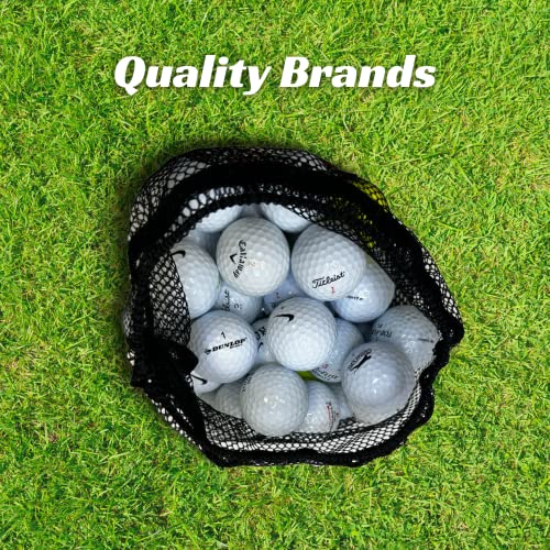 British Lake Balls 25 Pack Recycled Washed Assorted Golf Balls Storage Bag - view 6