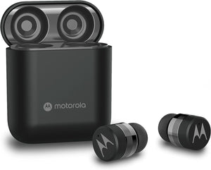 Motorola Moto Buds 120 Black Wireless Bluetooth Earbuds IPX5 Mic & Case
