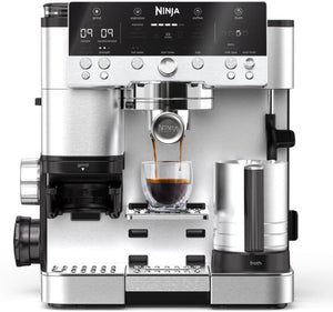 Ninja Luxe Cafe Premier ES601UK Bean to Cup Coffee Machine - Silver & Black