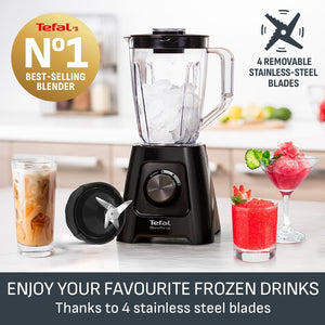 Tefal Blendforce II BL420840 600W Blender 1.5L Jug Smoothie Maker - Black