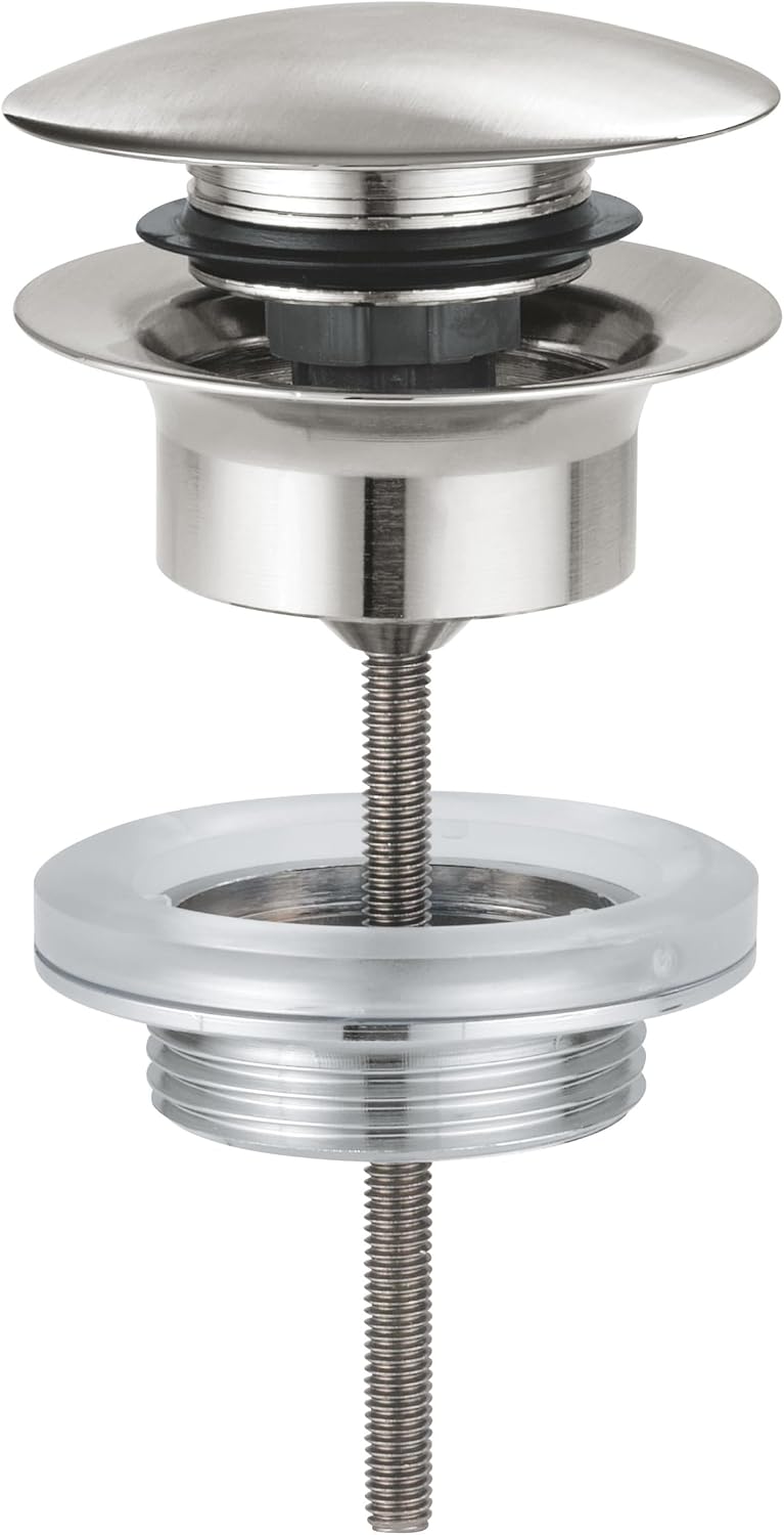 Grohe 65807DC0 Drain Replacement Part, Super Steel Finish
