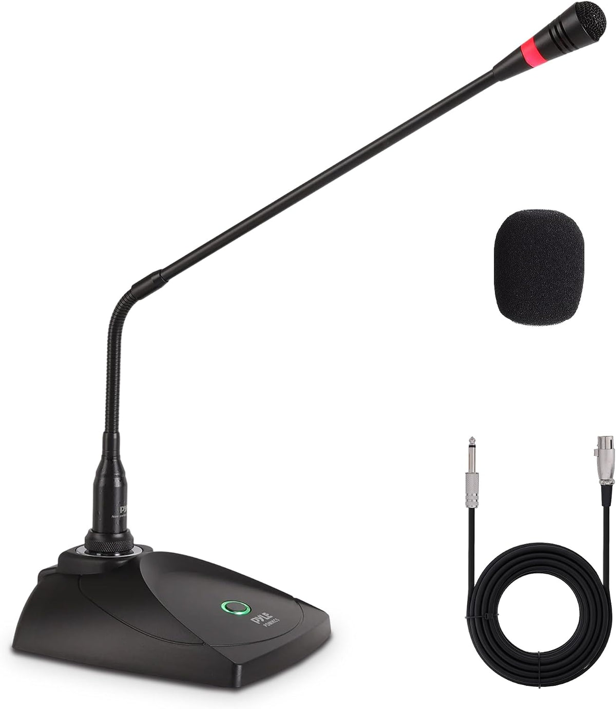 Pyle Desktop Gooseneck Wired Microphone System