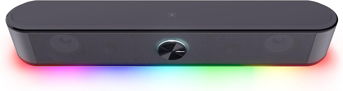 Trust GXT 1619 Rhox RGB Soundbar, PC Speakers, 12W, USB, 3.5mm Jack, Black/Grey