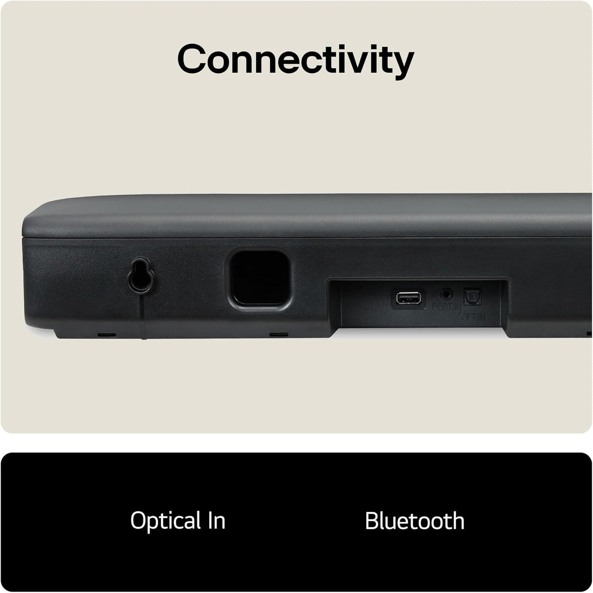 LG SQM1 2.0 Channel Compact TV Sound Bar Soundbar Home Cinema Speaker - Black 7