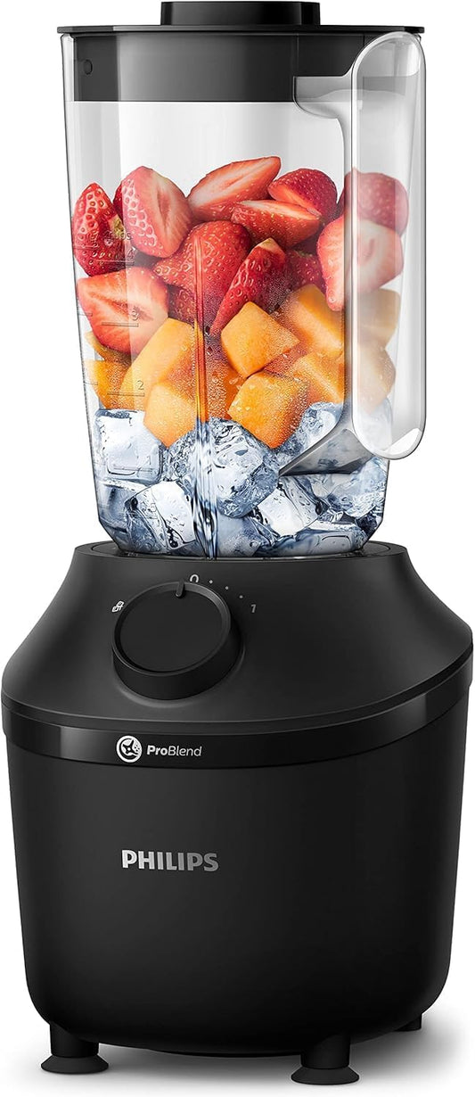 Philips 3000 Series ProBlend 450W Blender, 1.9L Jar - Black