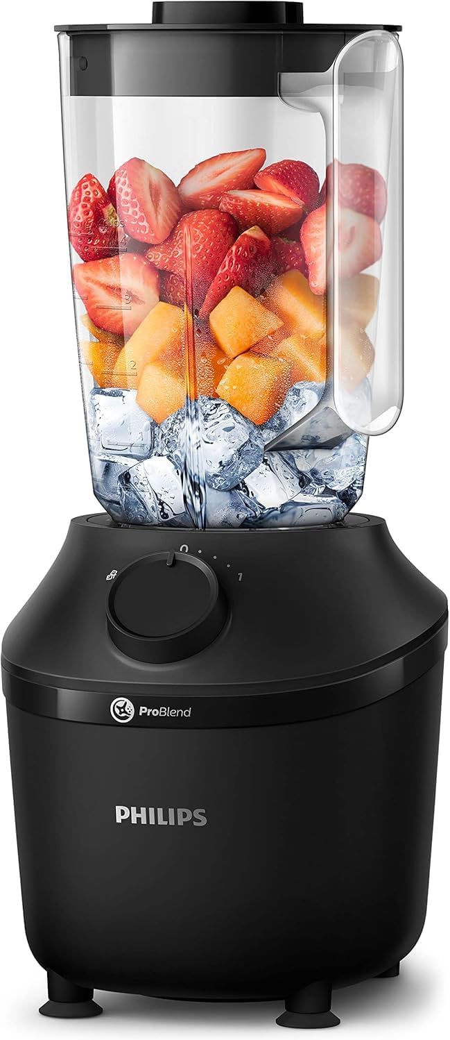 Philips 3000 Series ProBlend 450W Blender, 1.9L Jar - Black