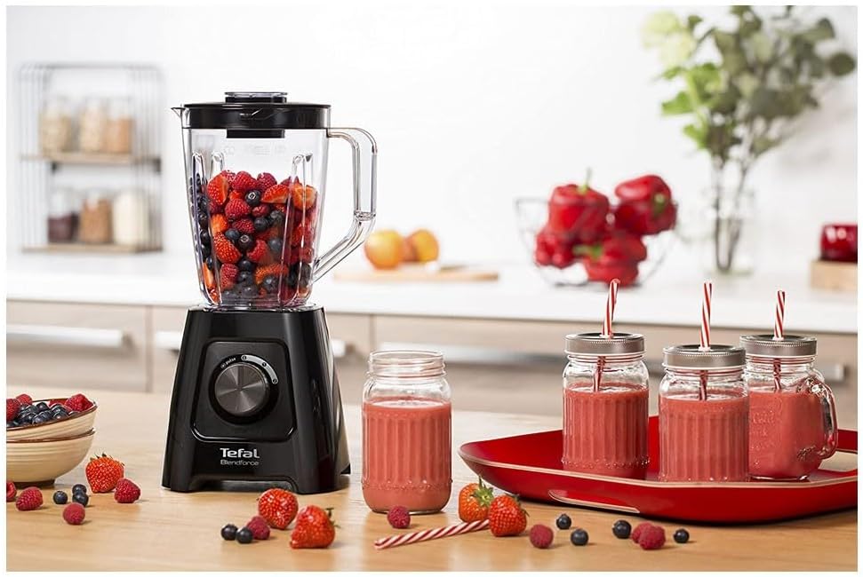 Tefal Blendforce II BL420840 600W Blender 1.5L Jug Smoothie Maker - Black