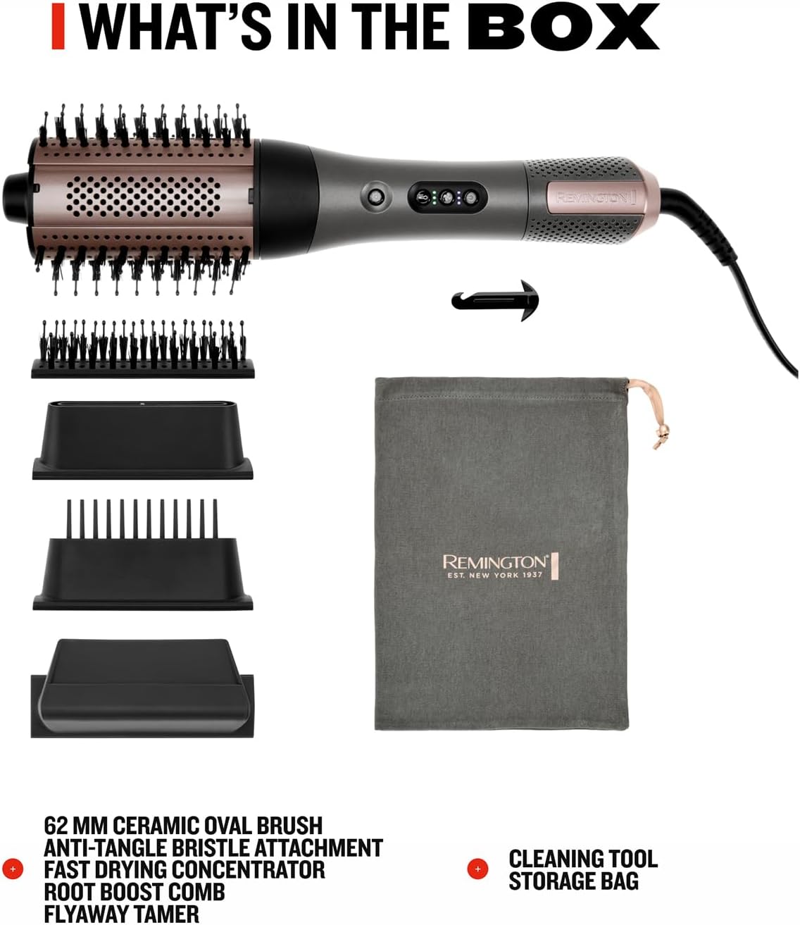 Remington ONE Power Dry & Smooth Hot Air Brush - view 5