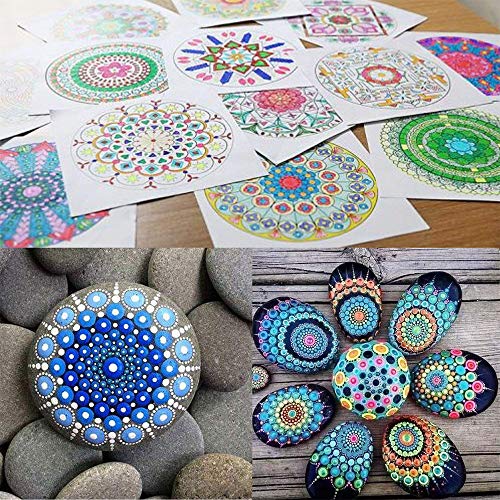 Mandala Dotting Tools 78 Pcs Painting Stencil Kit Pens Brushes Paint Tray - view 7