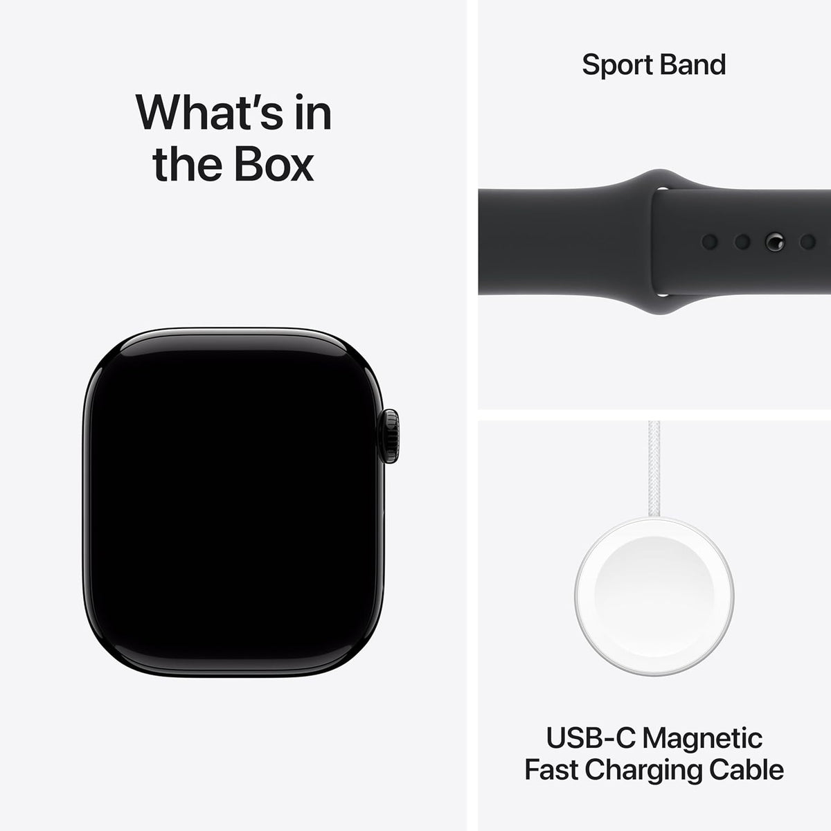 Apple Watch Series 10 (GPS + LTE, 46mm) Jet Black Aluminium + Black Sport Band - view 6