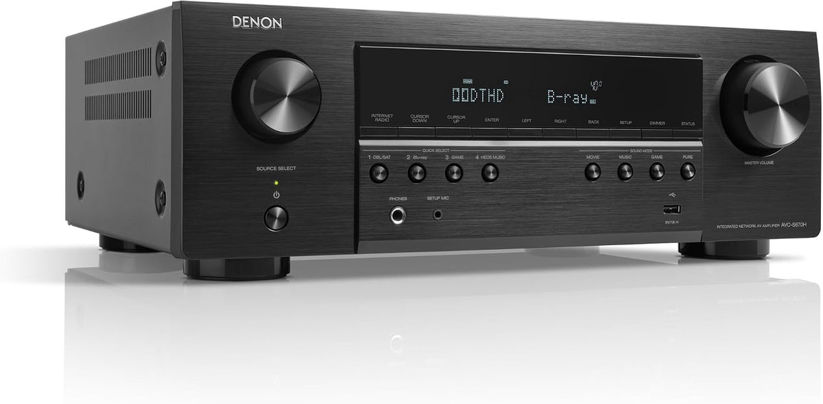 Denon AVC-S670H 5.2 Channel AV Amplifier Dolby DTS-HD Bluetooth AirPlay 2 HEOS