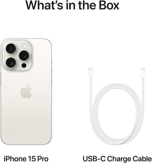 Apple iPhone 15 Pro 128GB White Titanium Unlocked Smartphone
