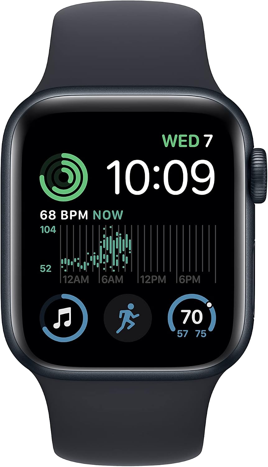 Apple Watch SE2 (GPS, 40mm) Midnight Aluminium Case + Midnight Strap