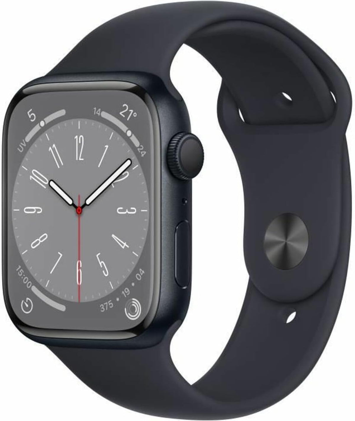 Apple Watch Series 8 (GPS+Cellular, 45mm) Midnight Case + Midnight Strap