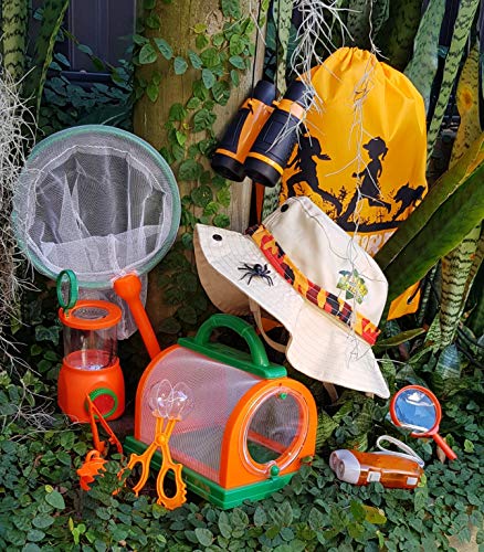 Adventure Kidz Outdoor Bug Exploration Kit, Binoculars & Net Set