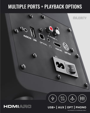 Majority D70X Active Bluetooth Bookshelf Speakers