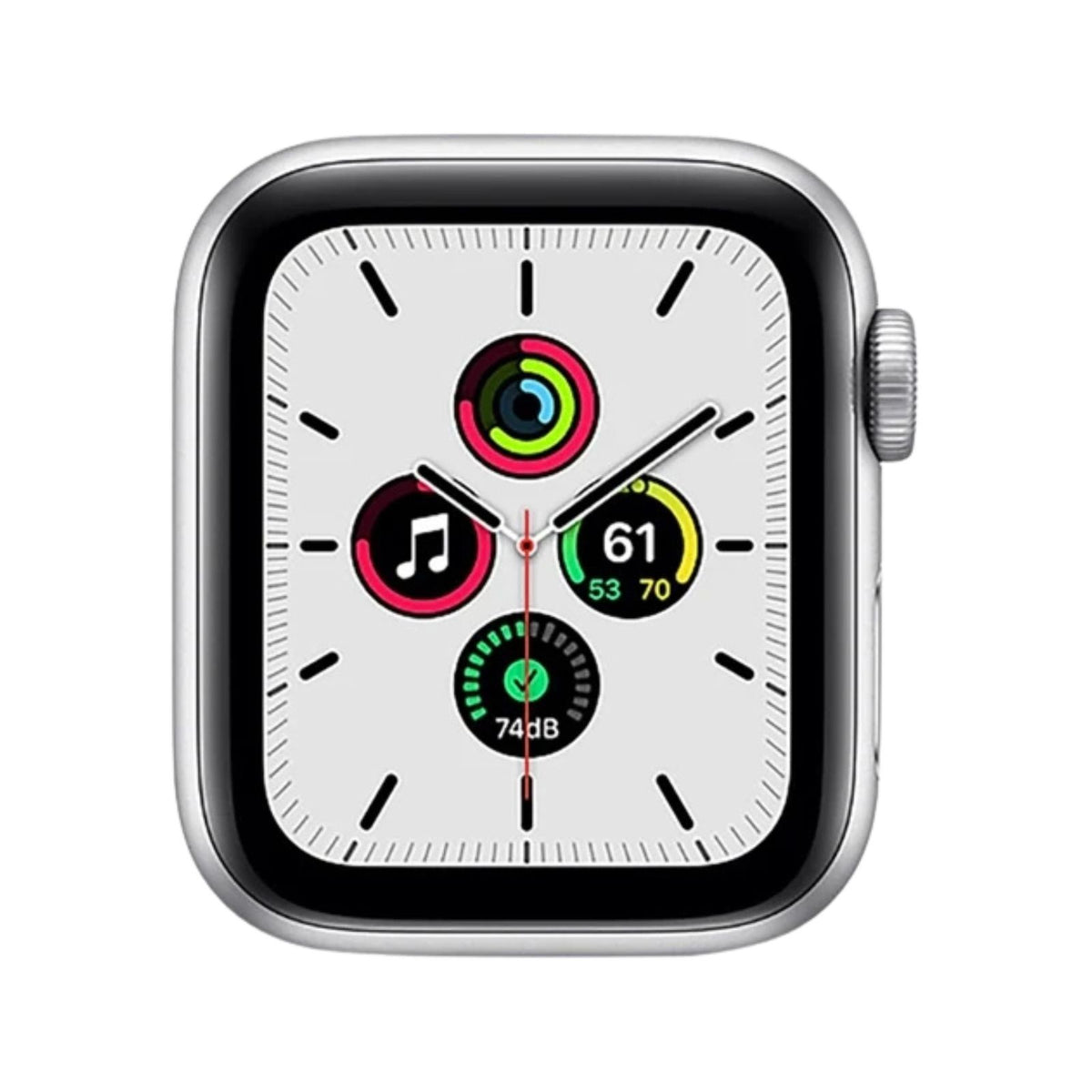 Apple Watch SE 1st Gen(GPS, 40mm) Silver Aluminium Case + Black Strap