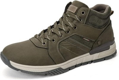 konhill Mens Winter Boots Warm Snow Ankle Shoes Casual Dark Green UK 8.5